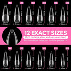 UNA GELLA Long Stiletto Gel Nail Tips: 216pcs Halloween Stiletto Almond Fake - Image 8
