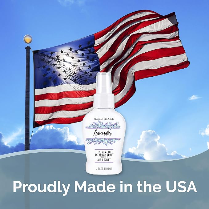 SMELLS BEGONE 4 oz Essential Oil Bathroom Spray - Image 4