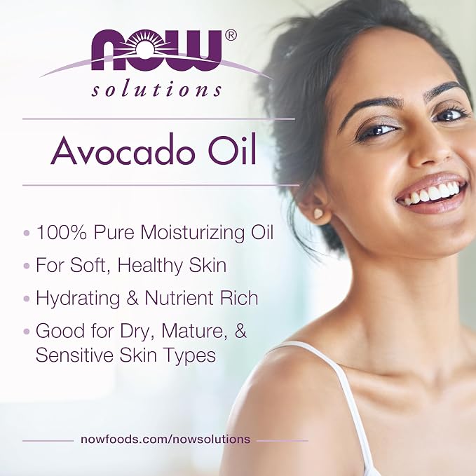 NOW Foods Solutions, Avocado Oil, 100% Pure Moisturizing Oil, Nutrient Rich and - Image 4