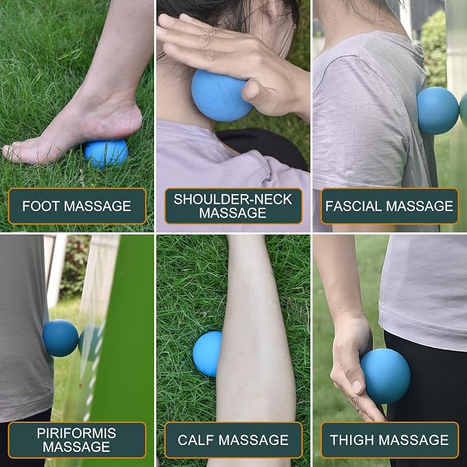 Massage Lacrosse Balls for Myofascial Release, Yoga Deep Tissue Massage - Image 5