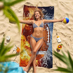 Personalized Beach Towel With Name, Custom Beach Towel with Text, Customized - Image 7