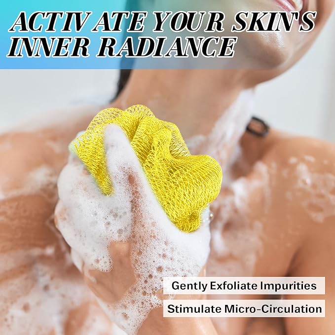 African Net Sponge Authentic Exfoliating Body Scrubber - Image 2