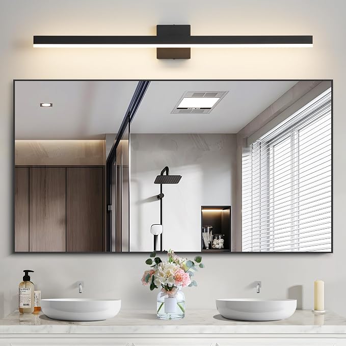 Black Bathroom Vanity Light 39.4 inch, 30W Dimmable 5CCT LED Modern Bathroom - Image 2