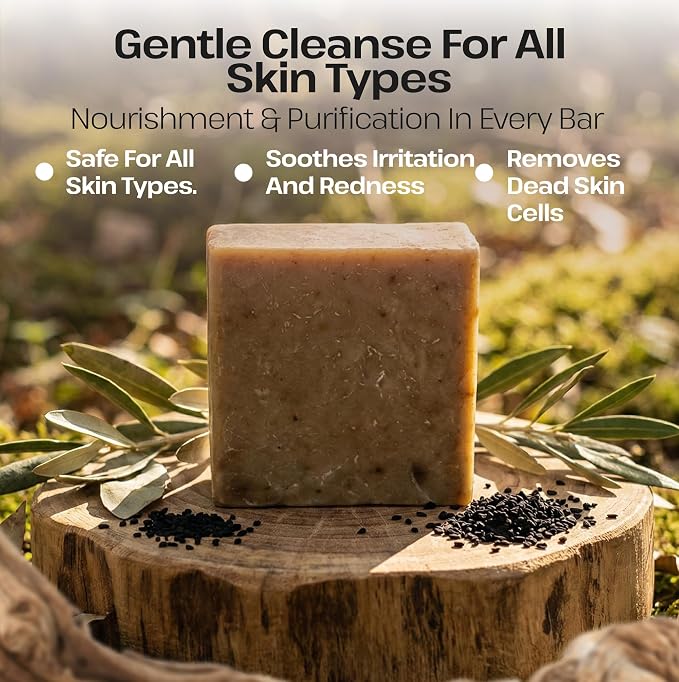 Dr. Ancient Black Seed Soap Bar – Organic, Vegan Handmade Soap - Image 4
