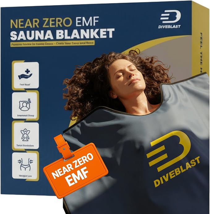 DIVEBLAST Near Zero EMF Far Infrared Sauna Blanket by Diveblast