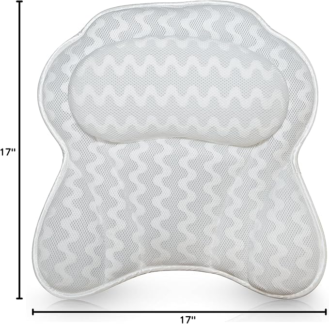 Bath Pillow Bathtub Pillow Back Neck Support Pillow, Spa Cushion - Image 9