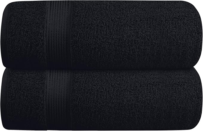 Elvana Home Cotton 2 Pack Oversized Bath Towel Set 28x55 inches, Large Bath by Unknown