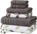 Modern Threads Natural Vine 6-Piece 100% Cotton Towel Set – Yarn Dyed Jacquard by ModernThreads