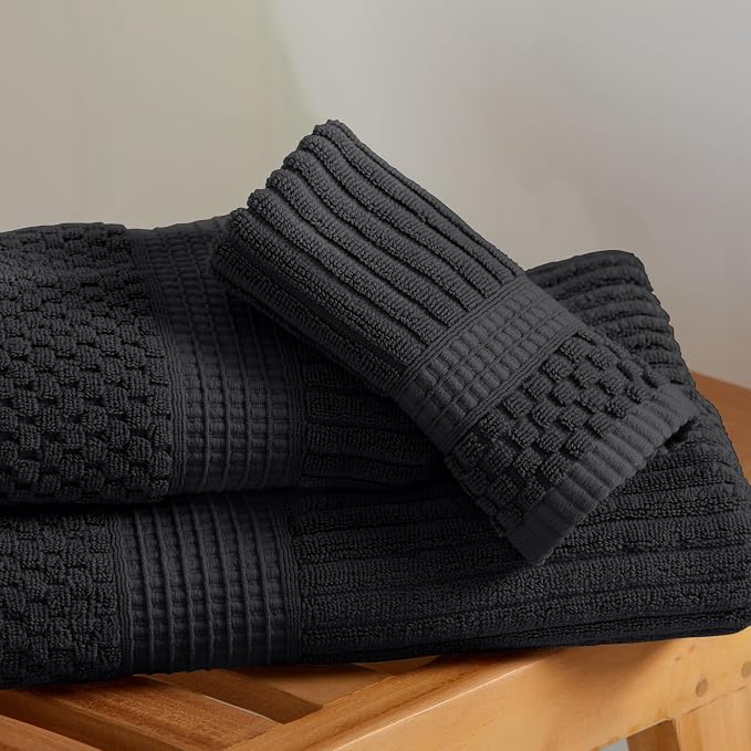 Springtree Home 100% Cotton Bath Towel Set | 6 Piece Set | Absorbent & - Image 7