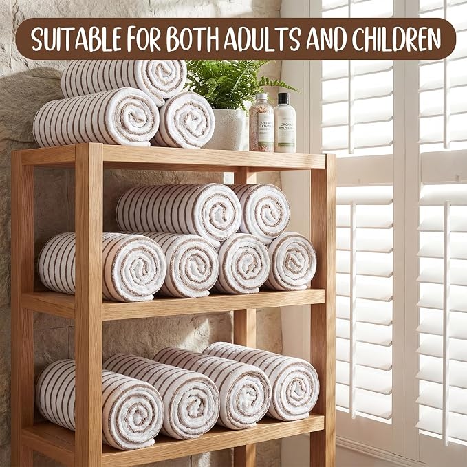 SmoothNovelty 16 Pack Microfiber Bath Towels Bulk 27'' x 60'' Oversized Size - Image 6