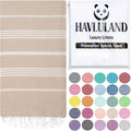 HAVLULAND Turkish Beach Towels, Oversized 40"x72" Turkish Bath Towel, Highly by Havluland