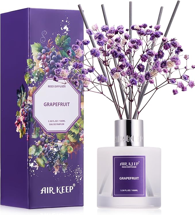 Airkeep Reed Diffuser Set, 3.38 fl oz by Airkeep