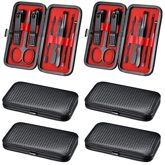 Hanaive 6 Set Manicure Set 48 Pcs Nail Clippers Pedicure Kit Gift by Hanaive