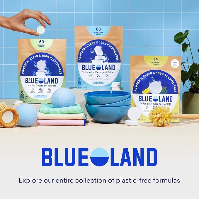 BLUELAND Scrub Sponge, Dual-Sided Dish Loofah, Plastic-Free, Plant-Based - Image 7