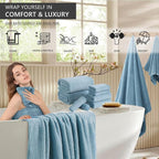 4 Piece Extra Large Bath Towel 35"x70" Oversized Bath Sheet Bath Towel Set - Image 2