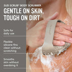 Sud Scrub® Antimicrobial Silicone Body Scrubber, Exfoliating Body Brush - Image 3