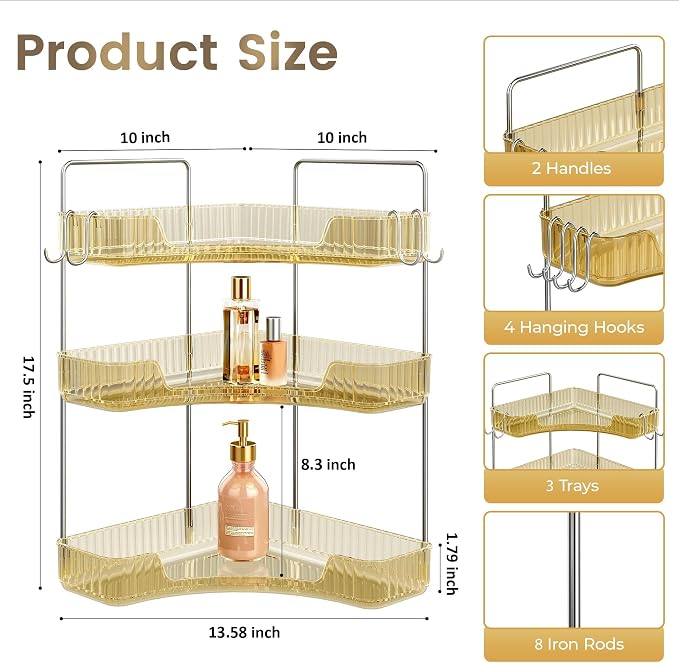 3 Tiers Bathroom Corner Organizer - Image 2