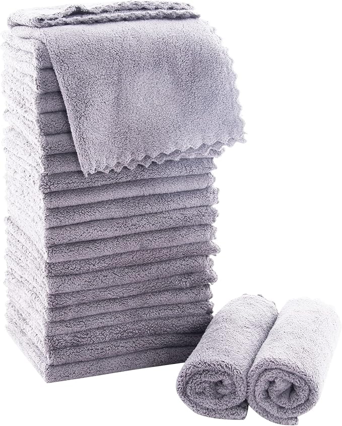 MOONQUEEN Ultra Soft Premium Washcloths Set by MOONQUEEN