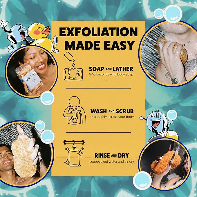 GOSHI Exfoliating Shower Sponge - Image 7