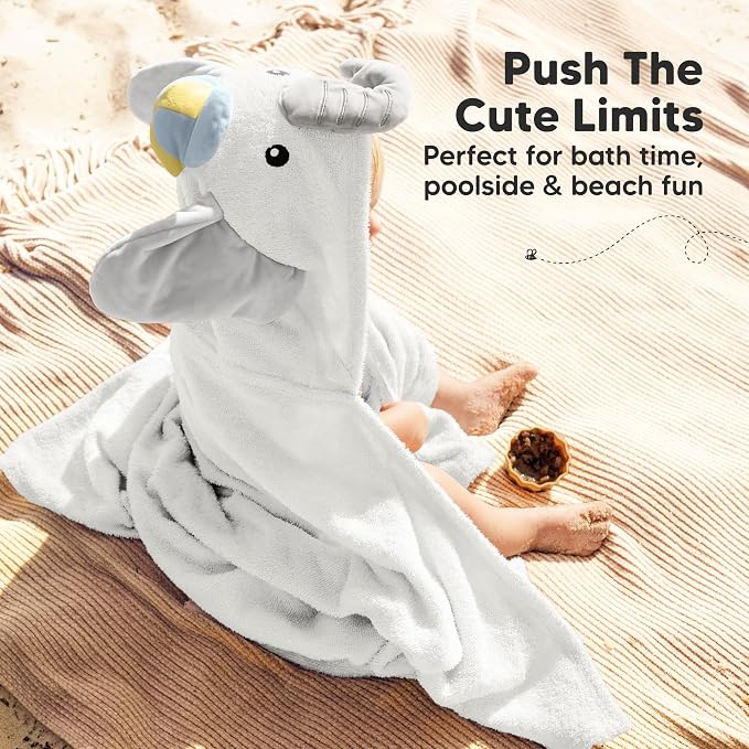KeaBabies Organic Baby Towel - Image 6