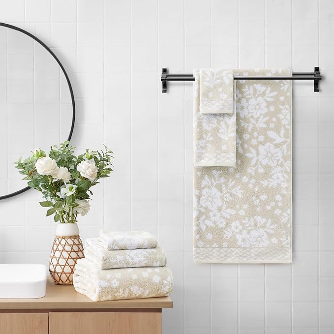 Lucky Brand Folk Floral 6 Piece Bath Towel Set - Image 2