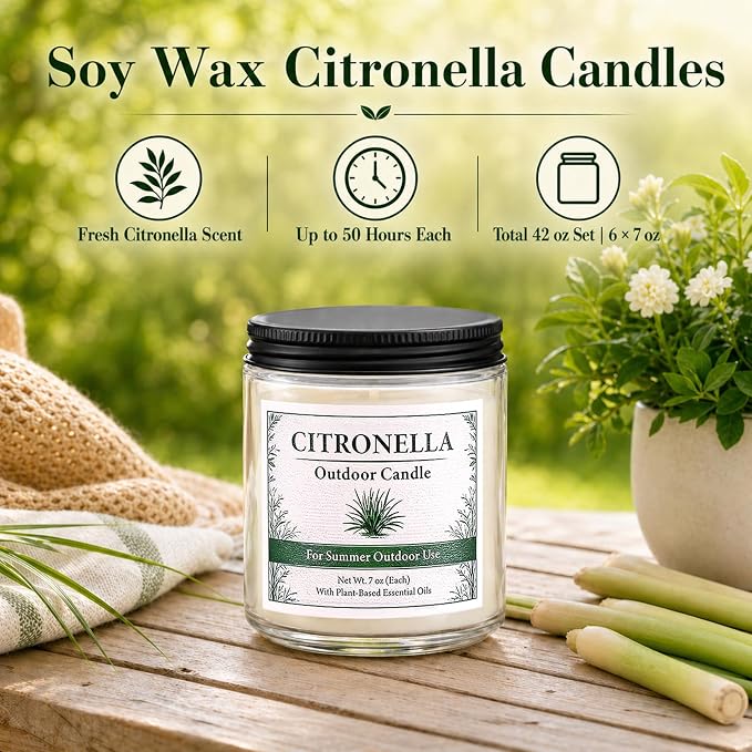 Citronella Candles Outdoor - Image 2