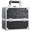 FRENESSA Makeup Train Case Cosmetic Box Portable Makeup Case Organizer 4 Trays by Frenessa