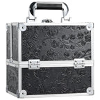 FRENESSA Makeup Train Case Cosmetic Box Portable Makeup Case Organizer 4 Trays by Frenessa