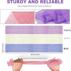 UJFQBH 3 Pieces African Bath Sponge African Net Long Net Bath Sponge - Image 3
