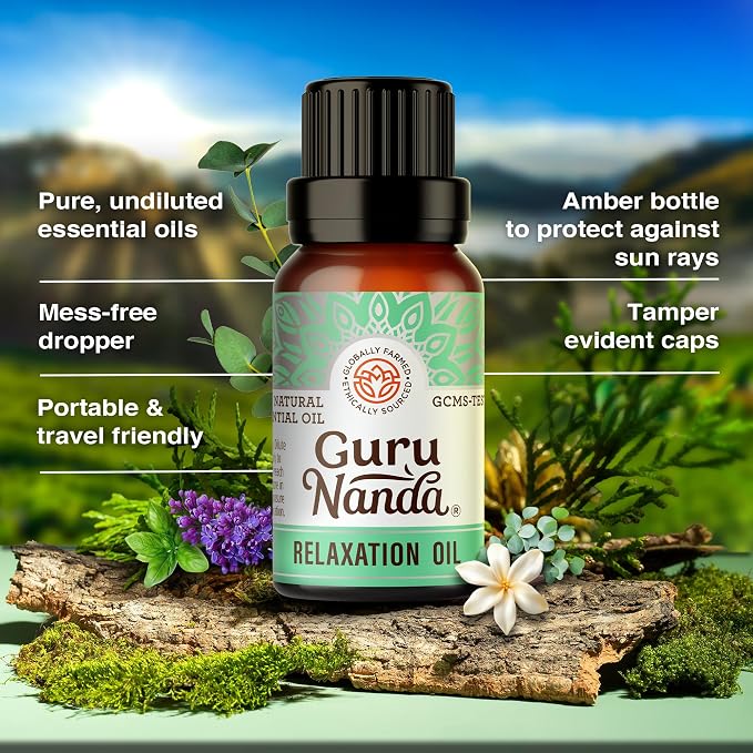GuruNanda Essential Oil Blends – 6 Pack, Breathe Easy, Tranquility, Relaxation - Image 7
