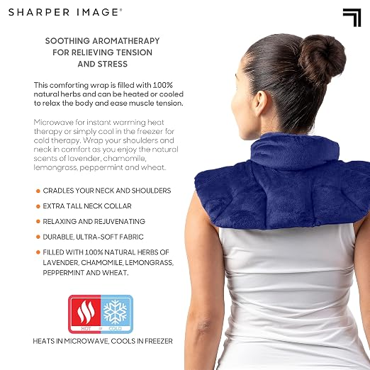 Sharper Image Heated Neck & Shoulder Wrap - Image 8