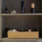 Seagrass Storage Basket 3 Sections Woven Shelf Baskets - Image 5