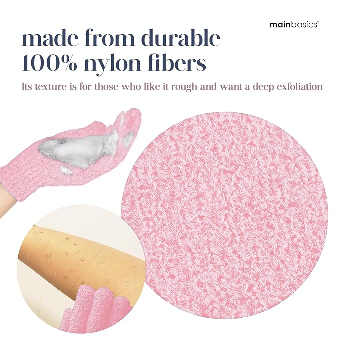 MainBasics Deep Exfoliating Bath Gloves - Image 3