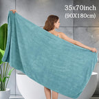 Ycosy 4 Pack Extra Large Microfiber Bath Towels Set, 35x70 inches, Less Lint - Image 2