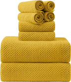 8-Piece Bath Towel Set, 2 Extra Large Bath Towel Sheets, 2 Hand Towels and 4 by Smuge