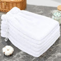 VOOVA & MOVAS White Exfoliating Washcloth 6PC, 8.3"x6.3" by VOOVAMOVAS