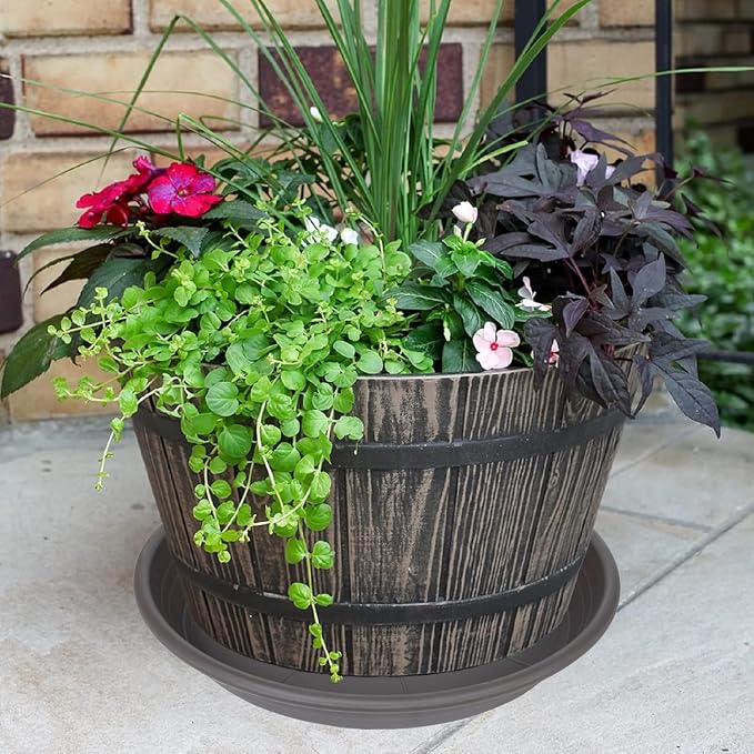 2 Pack of 22 inch Plant Saucer, Large Plant Tray, Heavy Sturdy Plant Drainage - Image 3