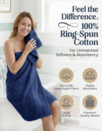 LANE LINEN Luxury Cotton Bath Towel Set - Image 2