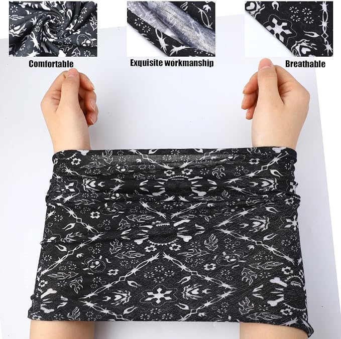 SATINIOR Summer Camo Neck Gaiter UV Protection Cooling Face Mask Sun Hood - Image 4
