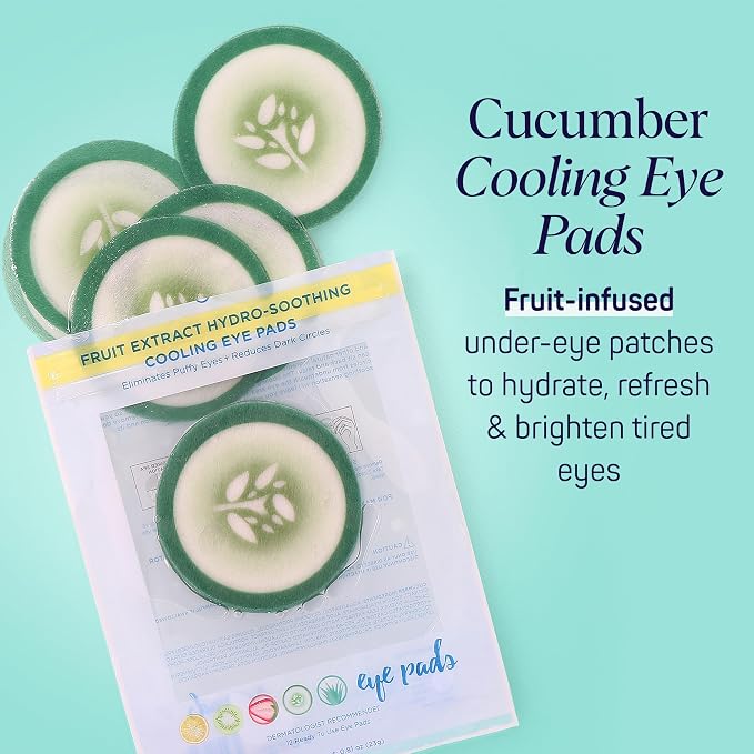 SpaLife Cooling Cucumber Eye Pads | Mothers Day Gifts & Korean Dark Circles & - Image 2