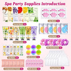 60PCS Spa Party Supplies for Girls, Include Face Masks, Hand Cream, Lip Balm - Image 2