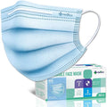 Medtecs Face Mask Disposable – Available in 50 & 2, 3-Ply Breathable, Soft Fit by MedtecsGroup