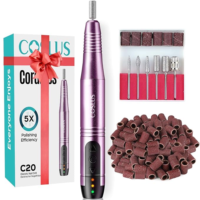 COSLUS C20 Cordless Nail Drill Electric File: Professional by COSLUS