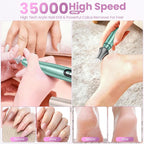 Cordless Nail Drill 35000RPM, Portable Electric Nail File - Image 4