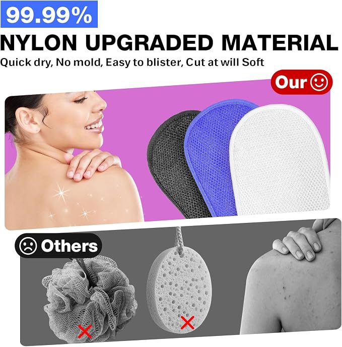 African Net Sponge Exfoliating Gloves - Image 4