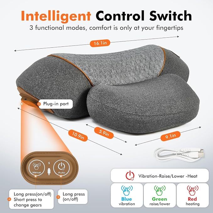 Neck Pillow - 3-in-1 Neck Massage Pillow - Image 6