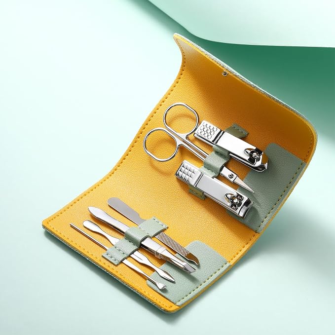 12 Set Manicure Set Bulk Mini Manicure Nail Clipper Kit 7 in 1 Stainless Steel - Image 4