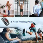 VTT 8-Head Massage Gun, Deep Tissue Back Massager, Electric Handheld Massager - Image 8