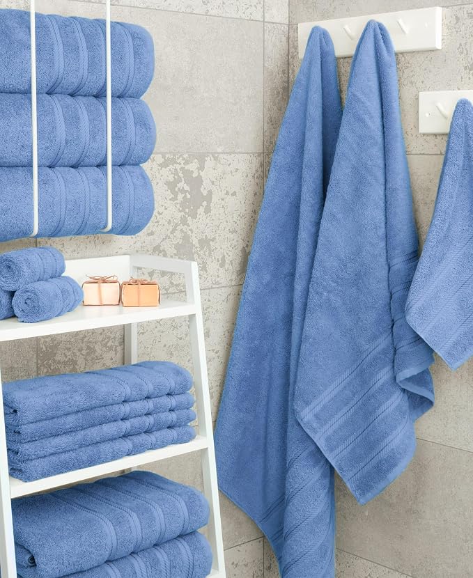 American Soft Linen Luxury 4 Piece Bath Towel Set, 600 GSM 100% Cotton Turkish - Image 2