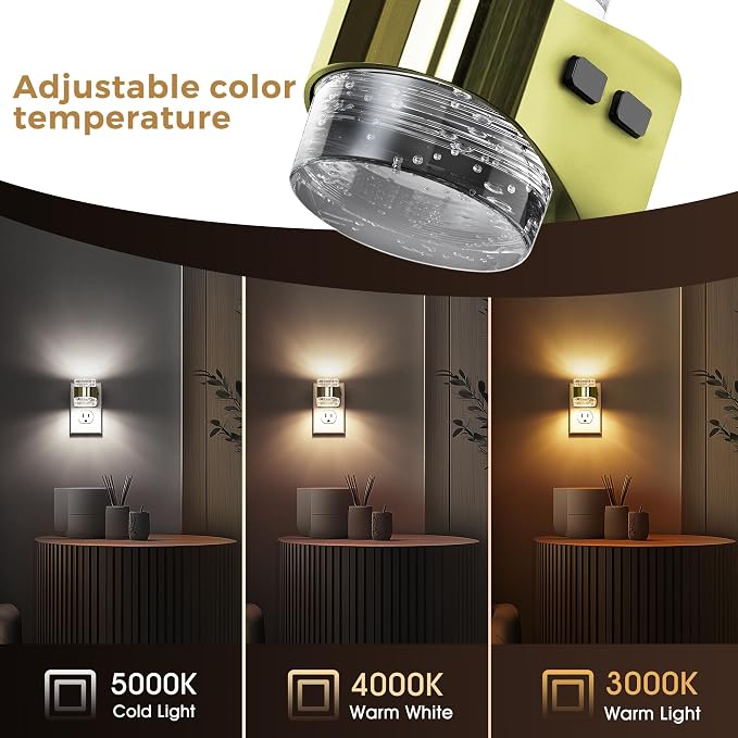 L LOHAS LED 4 Pack 3CCT Night Lights Plug into Wall, 3000K/4000k/5000K - Image 2